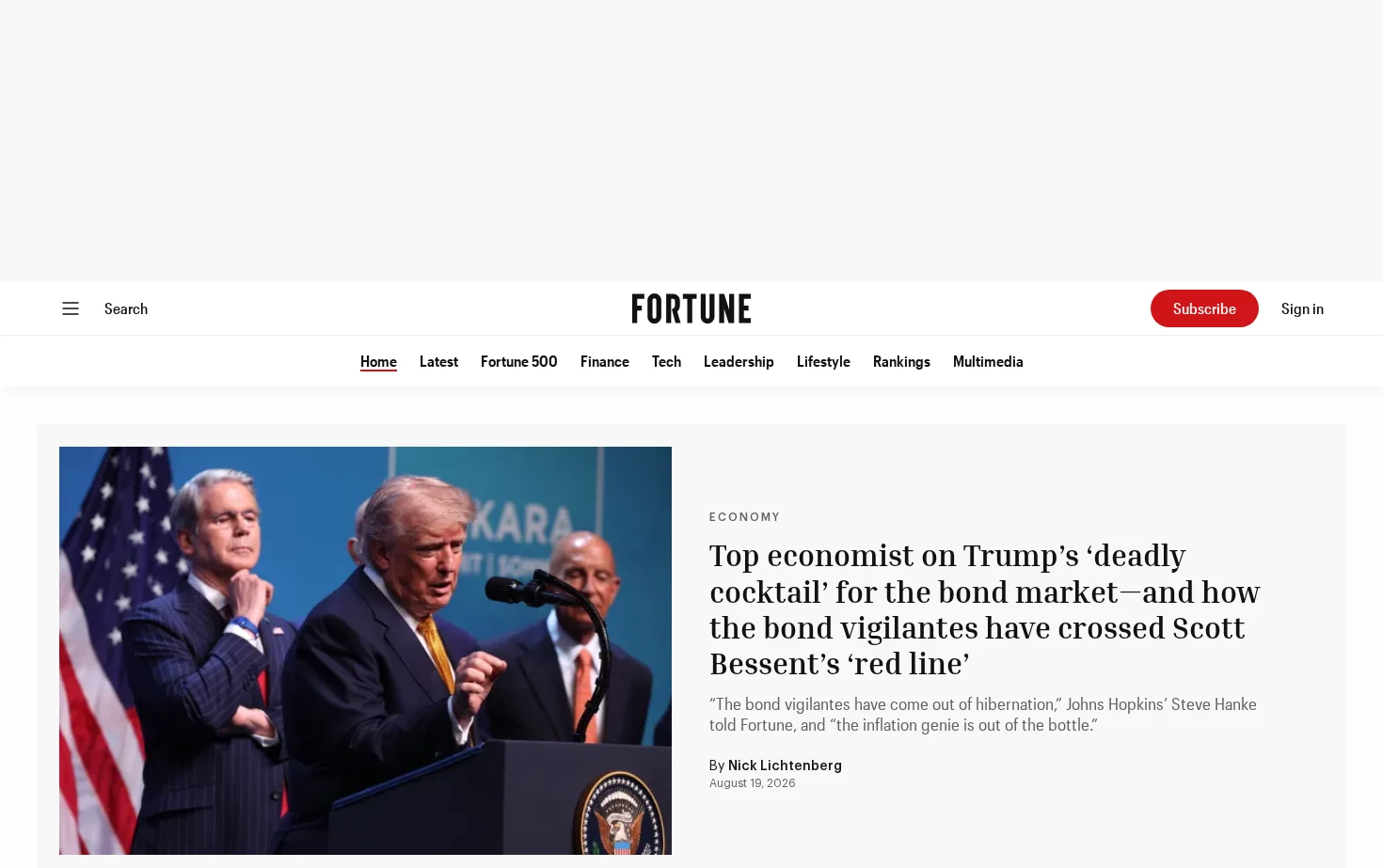 Fortune 页面快照
